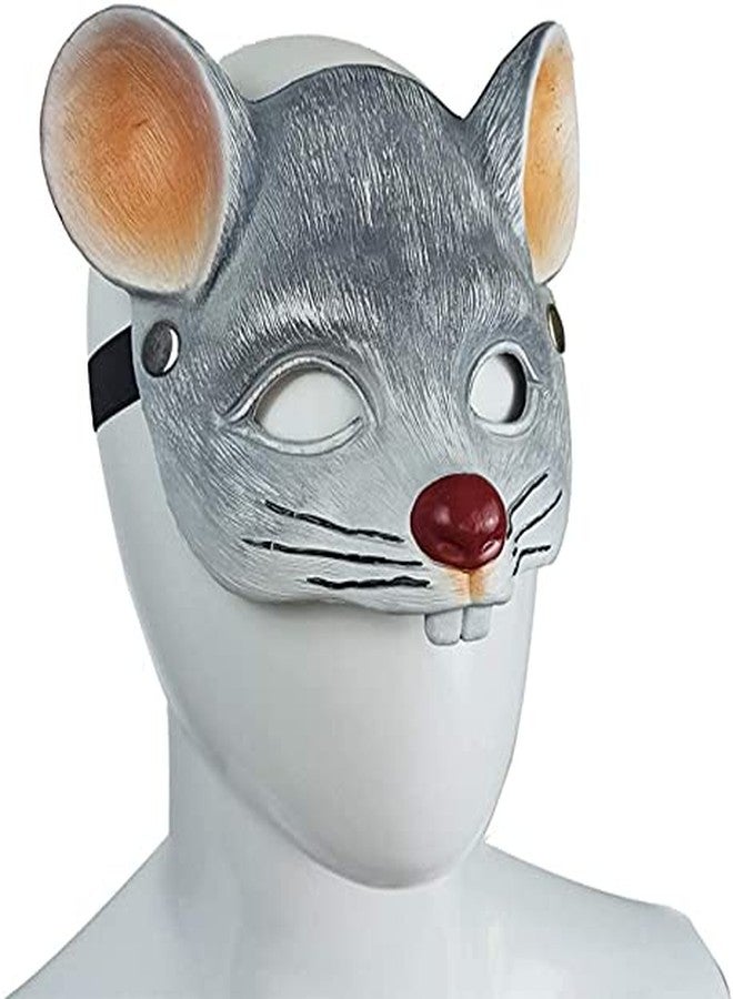 Joylern Animal Mask 3D Mouse Mask Halloween Mask for Halloween Cosplay Party Props - Light Grey - Image 5